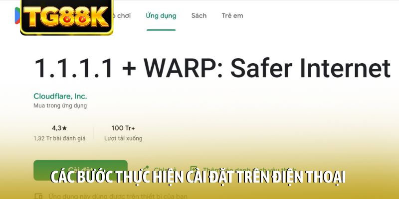 Các bước thực hiện cài đặt trên điện thoại